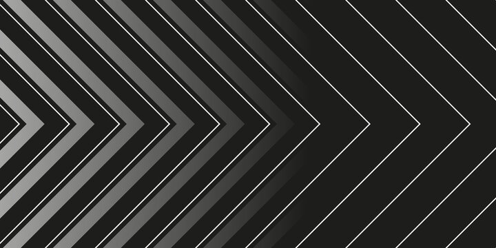 Dark grey and black abstract geometric background with diagonal chevron arrows