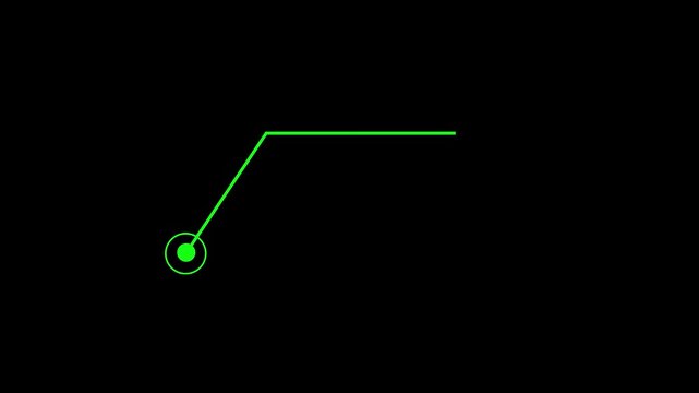 HUD call out elements pack animation on black background. Simple HUD elements frame lines callout animation . Motion graphics 