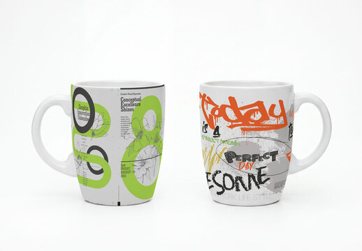 Simple White Mug Mockup