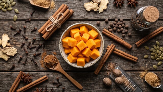Pumpkin Spice Ingredients for Fall Baking