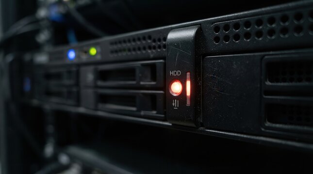 Server rack hard drive bay