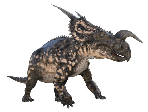 Dinosaurier Einiosaurus, Freisteller