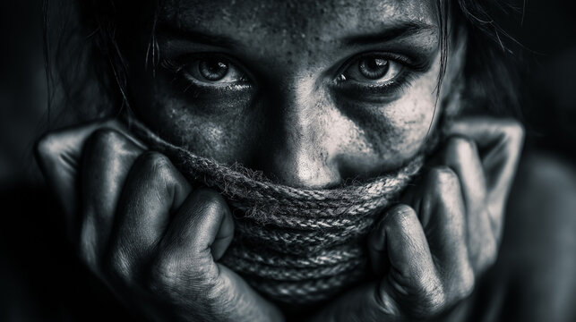 Human Trafficking Rescue Victim