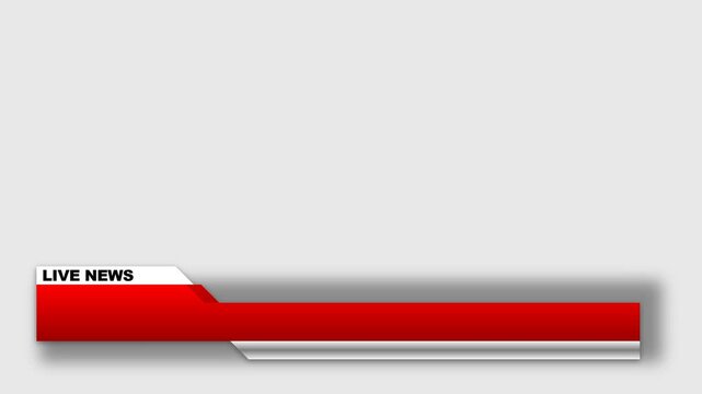 Animation project variation 1785825474161 for live news broadcast lower third banner graphic for video content