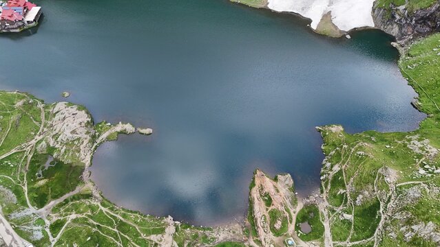 Aerial View of B&acirc;lea Lake Peninsula