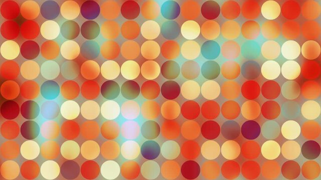 Flickering orange dots abstract background seamless loop, retro aesthetic. Data concept.