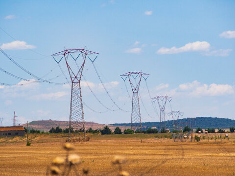 Italia, Lazio, Viterbo, centrale di energia elettrica.