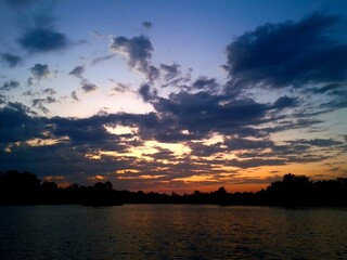 sunset over the river © Dani
