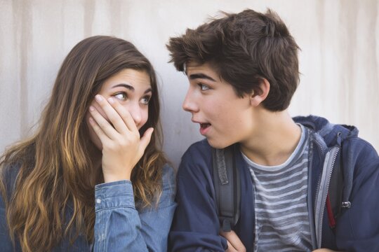 Friends Playfully Teasing Teen About a Secret Crush
