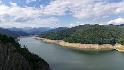 Fototapeta premium Serene View of Vidraru Lake