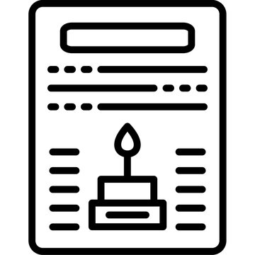 Decorative Birthday Greeting Card Vector Icon for Event Party Invitation