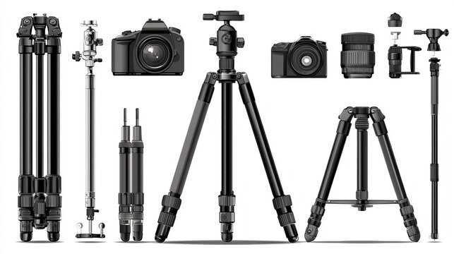 Photography Gear Collection Cameras Tripods Lenses