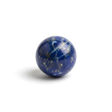 blue lapis isolated on white background 