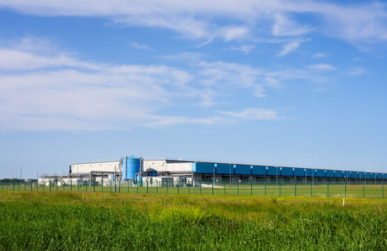 Modern data center building in Middenmeer the Netherlands