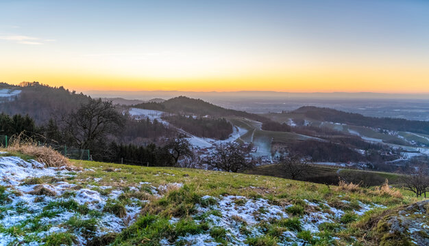Black forest evening scenery