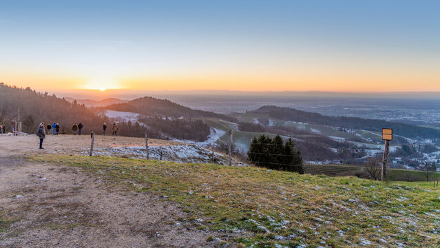 Black forest evening scenery