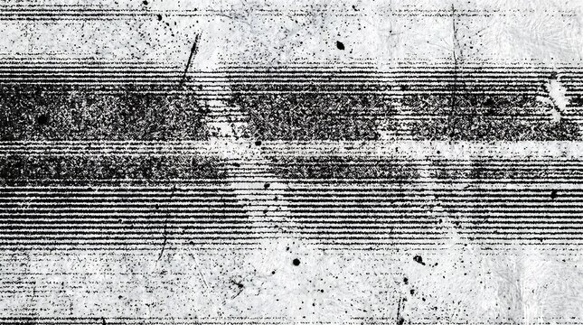 Abstract Black and White Photocopy Scanline Texture 