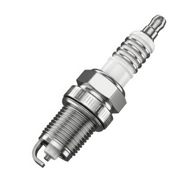 Spark plug close-up isolated image isolated on white background