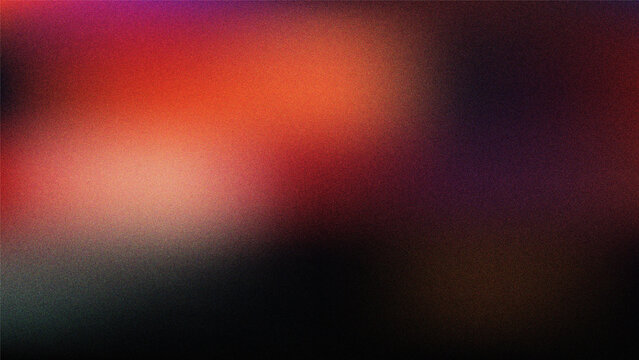 Abstract vibrant and moody gradient background with grainy texture and soft light effects