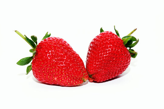 Strawberry On White