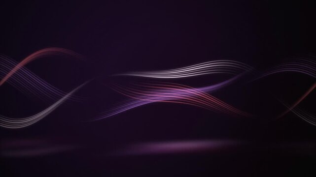 Stylized waves of light flow in a seamless loop