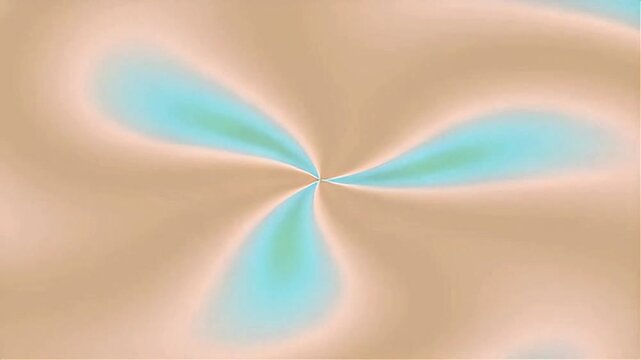 Abstract smooth spring liquid gradient background with three petal dynamic swirl wave shape