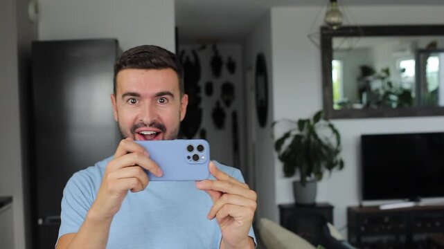 Man taking pics after noticing something incredible 