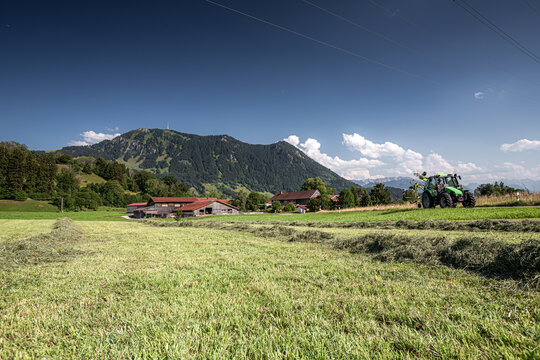Germany, Bavaria, Allgaeu, Gruenten mountain, Peak of "Gr&uuml;nten" near Immenstadt