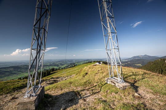 Germany, Bavaria, Allgaeu, Gruenten mountain, Peak of "Gr&uuml;nten" near Immenstadt