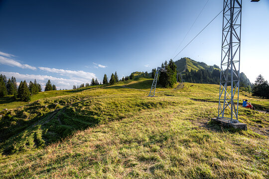 Germany, Bavaria, Allgaeu, Gruenten mountain, Peak of "Gr&uuml;nten" near Immenstadt