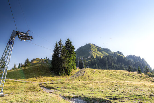 Germany, Bavaria, Allgaeu, Gruenten mountain, Peak of "Gr&uuml;nten" near Immenstadt