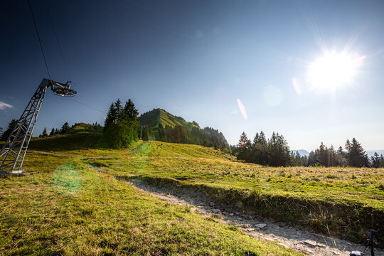 Germany, Bavaria, Allgaeu, Gruenten mountain, Peak of "Gr&uuml;nten" near Immenstadt