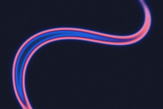 abstract neon background, blue pink gradient lines, glowing wave, modern wallpaper, grain texture