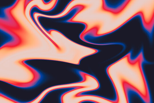 Abstract thermal heatmap liquid gradient background, distorted neon wallpaper with grain texture, vibrant wavy backdrop
