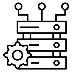 Fototapeta premium Database Icon