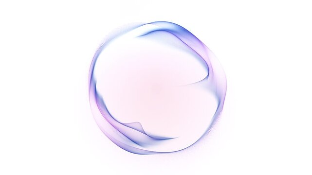 Seamless pastel gradient orb on white background, soft abstract circle for clean tech and modern design.