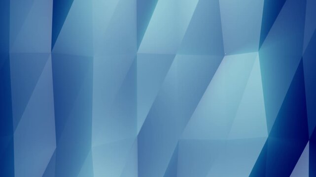 Abstract blue faceted background with layered polygonal planes