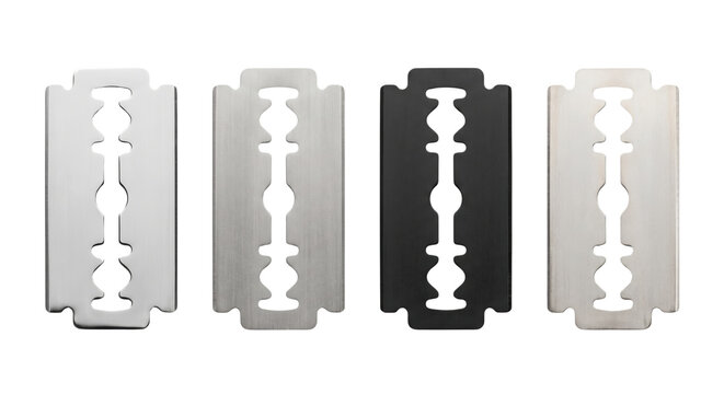 Set of stainless steel safety razor blades