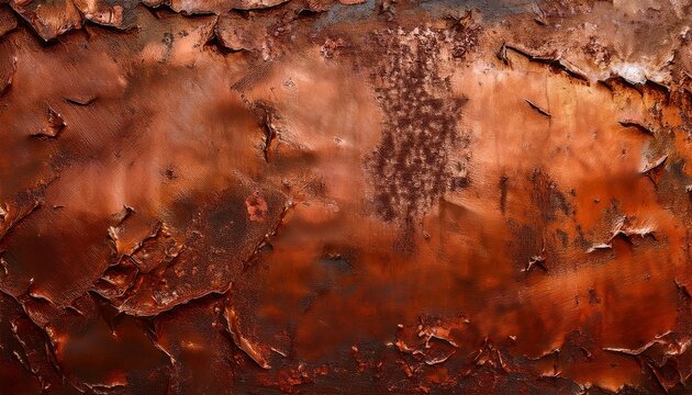metallic copper foil texture with oxidized patina and industrial weathering