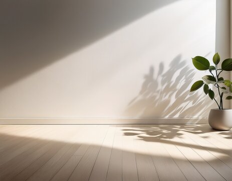 off white wall leaf shadows a neutral off white wall and floor with subtle leaf shadows suitable for minimalist and versatile product displays