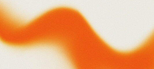 Abstract Grain Texture Vibrant Orange and Cream White Gradient Background with Smooth Blurred Wavy Flow for Modern Cover, Poster, and Web Design © MindVision