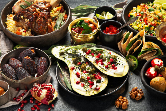 Ethnic arab food.