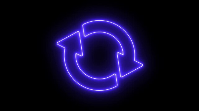 Circle arrows. Circular process, rotate infographic element. Round step loop, sync loading