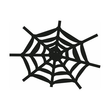 Spider web vector illustration isolated on white background for Halloween