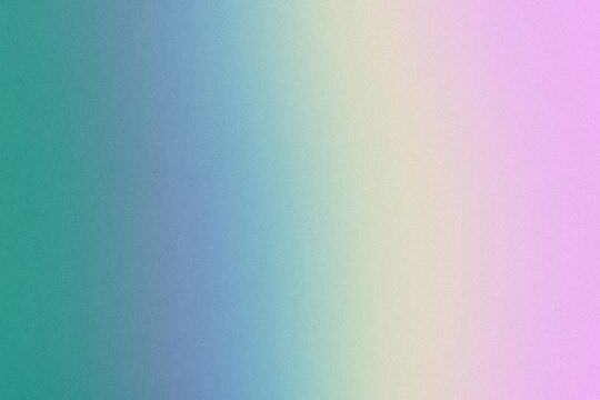 Cool Teal Green, Muted Periwinkle Blue, Soft Cream, and Lilac Pink Abstract Vertical Spectrum Gradient Background featuring Heavy Grainy Noise Texture