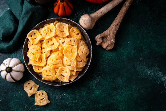 Halloween chips in shape of ghost