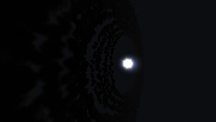 The Kuiper Belt. 3d illustration © Wublie