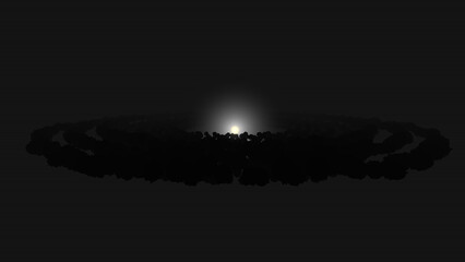 The Kuiper Belt. 3d illustration © Wublie