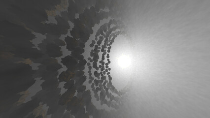 The Kuiper Belt. 3d illustration © Wublie
