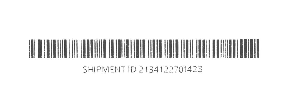 Barcode icon isolated on white, clipping path